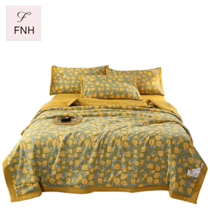 Set Copripiumino Estivo Moderno King Size 100% Poliestere a Doppio Strato Rinfrescante Include Quattro Pezzi - Product Image 1