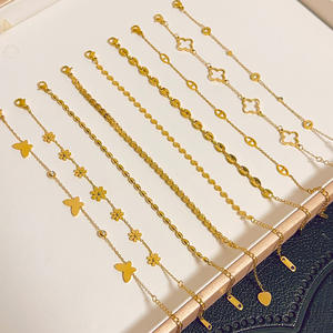 Pulsera de Acero Inoxidable de Gran Venta Versión Coreana en Oro, Versátil y No se Desvanece, Colección Exquisita para Mujer - Product Image 3