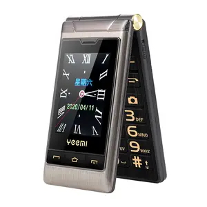 Hottest 2.8inch 4G Dual Sim Card Flip Mobile Phone Luxury Appearance for Men With Spot Wholesale