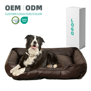 Thời trang da chó Xe giường Mat chỉnh hình bộ nhớ bọt chó giường tùy chỉnh sang trọng <span class=keywords><strong>c</strong></span>ó thể giặt Bộ nhớ bọt Pet Dog Giường chống trượt dưới - Product Image 1