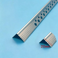 Nouveau profilé d'angle en acier galvanisé perforé pour protection murale en plâtre et cloison sèche, résistant aux fissures, extérieur, 2m