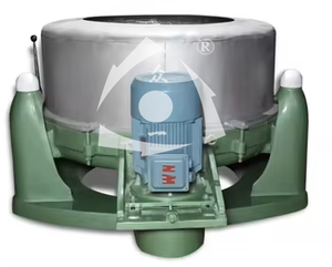Centrifuga dell'idroestrattore della strumentazione della lavanderia dell'acciaio inossidabile di piccola capacità con l'operazione facile del cuscinetto & del motore - Product Image 2