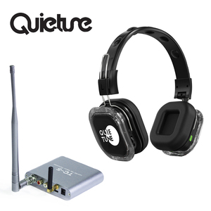 Cuffie silenziose senza fili F39 della discoteca di vendite calde con la luce del Led e <span class=keywords><strong>3</strong></span> o più canali per le parti all'interno della gamma di 500M - Product Image 1