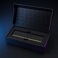 Boîte d'expédition mate bleu violet Aurora pour mémoire RAM, motif répétitif, emballage UV sélectif