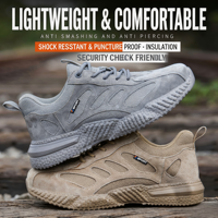 Chaussures de sécurité avec embout en acier, respirantes, légères, chaussures de travail industrielles, antidérapantes, anti-perforation, bottes de sécurité pour la construction