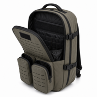 Sac à dos tactique modulaire 600D TPU avec panneau frontal MOLLE, poches utilitaires, sangles de compression latérales, sac d'extérieur, vente en gros OEM
