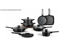 Bon prix Nouveau produit Casseroles Casseroles Batterie de cuisine Die Cast Batterie de cuisine antiadhésive Aluminium antiadhésif Batterie de cuisine