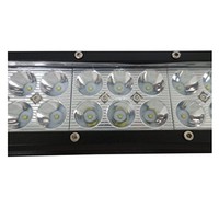 Barre lumineuse LED pour voiture à double rangée super lumineuse, 108 W, 36 LED, 18 pouces, barre fine LED antibrouillard, camions 4x4