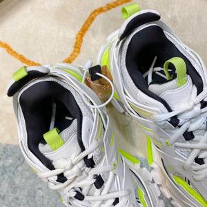Chaussures décontractées personnalisables en cuir véritable, respirantes, légères, à enfiler, avec semelle épaisse en maille, tendance mode - Product Image 5