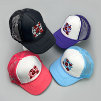 Casquette Trucker en Mousse à 5 Panneaux OEM avec Broderie 3D en Relief Personnalisée et Détail Corde, Usine BSCI pour Grossistes, Casquette Y2K, Faible MOQ