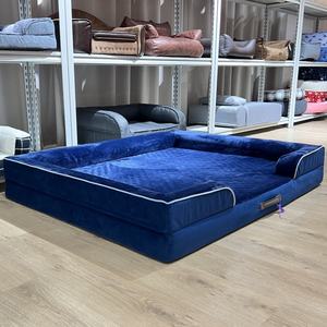 Cama ortopédica de lujo para mascotas, funda lavable extraíble, espuma de huevo, espuma viscoelástica, sofá impermeable, camas para perros grandes - Product Image 1