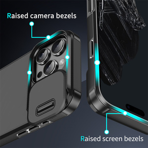 Custodia Protettiva Antiurto con Protezione Fotocamera Scorrevole per <span class=keywords><strong>iPhone</strong></span> 17 Air 17 16 14 13 12 11 15 Pro Max + Mini, Cover Posteriore Opaca a Doppio Strato - Product Image 5