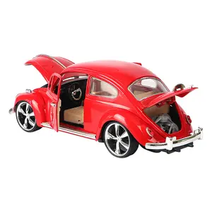 ダイキャスト1:18ビートル合金車モデルシミュレーションメタルラージセダンおもちゃカーボックス2010