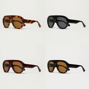 Occhiali da Sole Lbashades di Alta Qualità, Design Retrò Pilota, Protezione UV400, Logo Personalizzato, Montature Spesse in Acetato per Uomo e Donna - Product Image 5