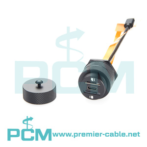 IP67 3-trong-1 USB3.1 Loại C SD TF <span class=keywords><strong>Sim</strong></span> thẻ microSIM NanoSIM minisim Khe cắm mở rộng không thấm nước ngoài trời Cáp - Product Image 5