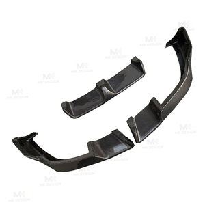 Aileron de menton de lèvre de pare-chocs avant de style LD en fibre de carbone pour <span class=keywords><strong>BMW</strong></span> F96 <span class=keywords><strong>X6M</strong></span> <span class=keywords><strong>2019</strong></span> + Kit de carrosserie de lèvre avant en carbone style de voiture - Product Image 4