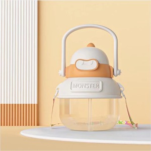 Monster Plastic Water Bottle 500Ml Bpa Free Kids Cartoon Cup With Handle For Camping - Product Image 1