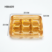 Boîtes d'emballage en plastique jetables pour mini-gâteaux, 9 compartiments, avec couvercle transparent, pour pâtisseries, biscuits sucrés, contenants de rangement