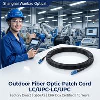 Câble de raccordement FTTH monomode extérieur en fibre optique LC/UPC-LC/UPC Simplex G657A2 3.0mm LSZH