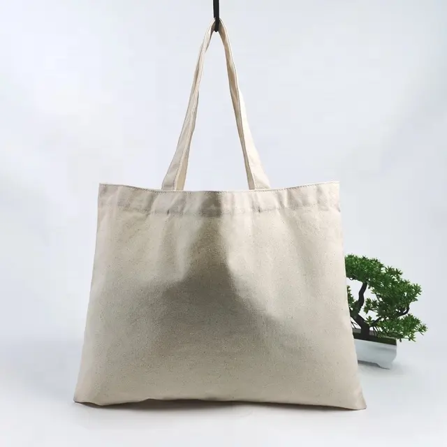 Black Handle Canvas Bag Custom Print Promotional Large Canvas Bag With Zipper And Handle Tote New Arrival Tote Beach Bag