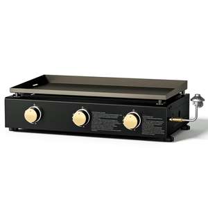 Miire ménage cuisine Table haut en acier inoxydable Teppanyaki 3 brûleurs gaz <span class=keywords><strong>Plancha</strong></span> plaque chauffante Bbq Barbecue gril pour jardin - Product Image 1