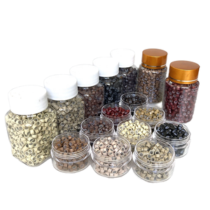 500 Piezas de Accesorios de Silicona para Extensiones de Cabello, Anillos/Eslabones/Cuentas de 5.0mm*3.0mm*3.0mm, Herramientas para Extensiones de Cabello - Product Image 1