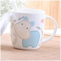 Tasse à café tasses Double paroi dessin animé bambou Animal Design personnalisé noir 11oz grand coeur Tiki plastique givré café Alphabet tasse