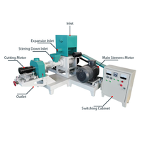 Extrudeuse d'aliments humides DRY-70 18kw Extrudeuse d'aliments humides de haute qualité 18kw pour la nourriture pour poisson, chien, bétail, granulés, traitement des aliments pour la ferme