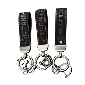 Porte-clés de voiture en daim de haute qualité porte-clés de moto Logo Laser en cuir pour hommes et femmes pour Yamaha - Product Image 4