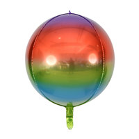 Ballons en feuille d'hélium 4D de 22 pouces, ballons métalliques arc-en-ciel, décoration de fête de mariage et d'anniversaire, jouet pour enfants