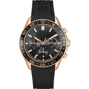 Montre chronographe de luxe pour hommes, étanche, avec cristal saphir, boîtier en acier inoxydable, lumineuse - Product Image 1