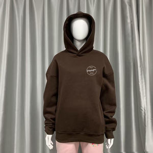 Pull d'hiver à capuche avec cordon de serrage Streetwear pull avec broderie de dessin animé personnalisé sweat à capuche en coton et polyester unisexe vente en gros - Product Image 5