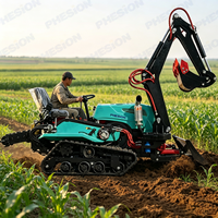 Oferta Especial: Mini Tractor de Cadena de 35HP con Cultivador Rotatorio para Jardín Doméstico y Pequeñas Granjas