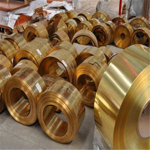 Tiras de latón Premium de alta intensidad C27000 con superficie de color dorado para herrajes duraderos - Product Image 3