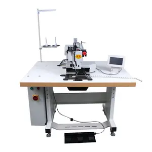 Computerized heavy duty machine for climbing ropes and safety seat belt pattern sewing machine