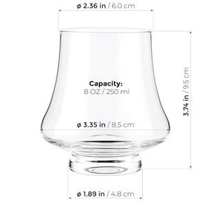 Juego de 4 Vasos de degustación anchos artesanales de 9 onzas/260Ml, <span class=keywords><strong>whisky</strong></span> Bourbon, copa de cristal, bueno para coñac, brandy escocés - Product Image 3
