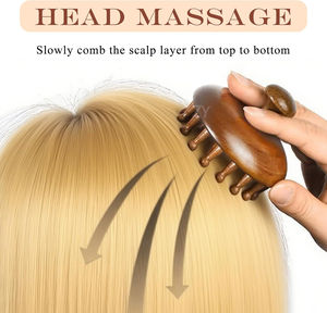 Cepillo <span class=keywords><strong>de</strong></span> Masaje para Cuero Cabelludo Redondo <span class=keywords><strong>de</strong></span> Madera <span class=keywords><strong>de</strong></span> Sándalo, Impermeable, con Logotipo Personalizado <span class=keywords><strong>de</strong></span> Alta Calidad <span class=keywords><strong>de</strong></span> la Marca ZY, para Uso con Champú, Forma Única - Product Image 5