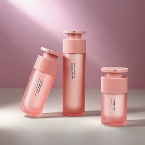 Flacon pompe airless en plastique givré de qualité supérieure, personnalisé, 15 ml, 30 ml, 50 ml, pour emballage cosmétique et soins de la peau - Product Image 2