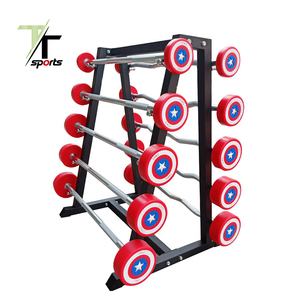 Thanh Tạ Tập Gym Đầu Tròn Cố Định Thanh Tạ Captain America PU/Thanh Tạ Nhà Sản Xuất - Product Image 2