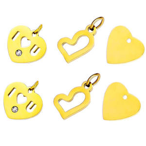 D022 Amazing Hot Stainless Steel <strong>Charm</strong> Heart <strong>Word</strong> Letter <strong>Charm</strong> love You More Necklace Pendant Jewelry Findings - Product Image 6