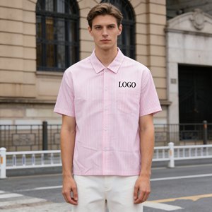 Produttori di Abbigliamento, T-shirt da Uomo a Maniche Corte, <span class=keywords><strong>Polo</strong></span> a Righe in Cotone Personalizzata con Stampa Serigrafica - Product Image 4