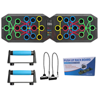 Planche de Pompes Pliable à Logo Personnalisé avec Compteur Intelligent, Corde de Traction et Poignées Revêtues de Caoutchouc