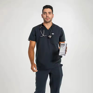 病院用スクラブ通気性ストレッチ医療用スクラブメーカーカスタムカラーサイズ医療用スクラブ男性用看護師ユニフォーム病院用 - Product Image 5