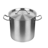 Vente en gros Cuisine de luxe Marmites à soupe rondes Chauffe-plats Marmites à soupe et à bouillon en acier inoxydable