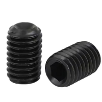 Vis à tête hexagonale à empreinte hexagonale DIN916 en acier au carbone de qualité 10.9 12.9 avec pointe bombée