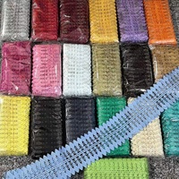 Grosir Kain Jaring Bordir Guipure Afrika Warna-warni 14cm untuk Aksesoris Pakaian