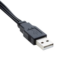 Kabel Komposit Adaptor AV USB 2.0 Male ke 3 RCA Female untuk DVD, Kamera Digital, Camcorder, Terhubung ke TV/PC/Komputer
