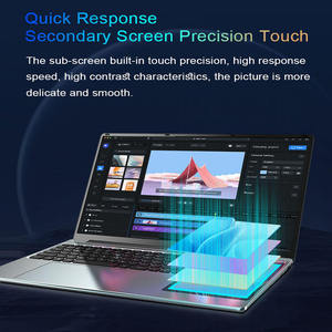 Thiết kế mới đôi màn hình máy tính xách tay 15.6 "+ 7" Màn hình cảm ứng máy tính xách tay máy tính xách tay máy tính xách tay LPDDR4 2133MHz 16GB Windows 10/11 - Product Image 2