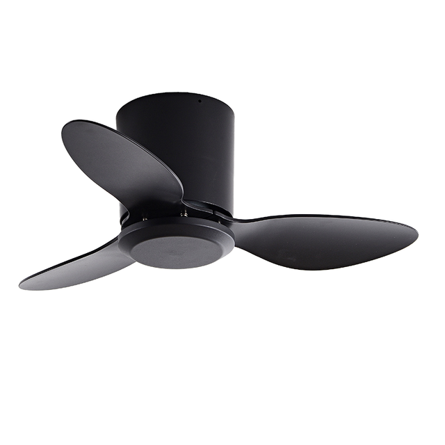 Premium 25" Electric Hotel Household Use 3-Blade Metal Ceiling Fan Remote Control Modern Design Ultra-Silent BLDC Motor US Plug