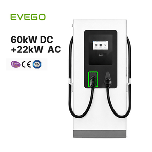 EVEGO Estación <span class=keywords><strong>de</strong></span> Carga Rápida para Vehículos Eléctricos <span class=keywords><strong>de</strong></span> Uso Comercial Pesado con Certificación CE, Doble Conector DC:CCS2/CCS1 AC: Tipo 2, IP54, Compatible con 4G y WIFI - Product Image 3